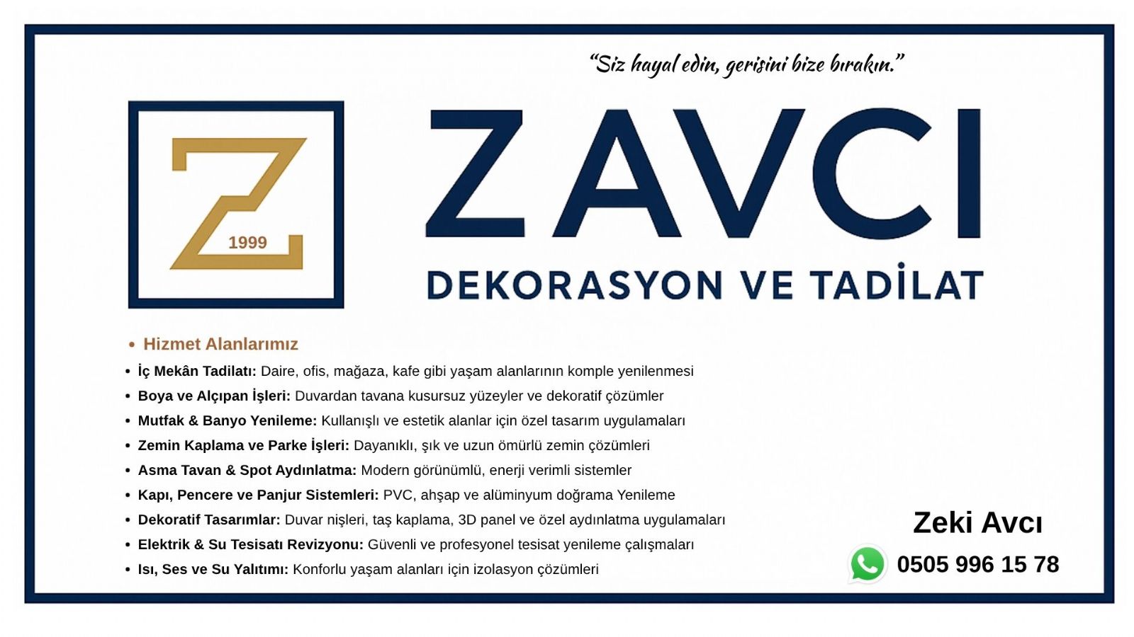 Ortaca tadilat dekorasyon